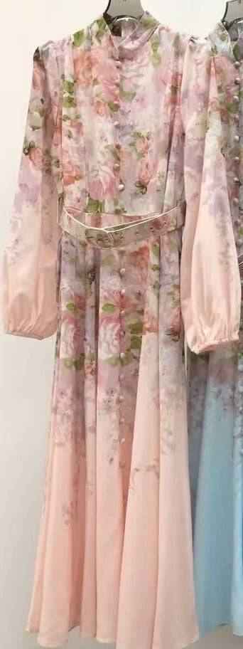 LONG DRESS Advanced Digital Print Rose