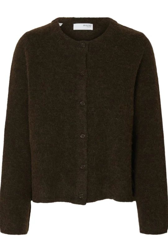 SELECTED Lulu New LS Knit Cardigan Noos Delicioso Melange