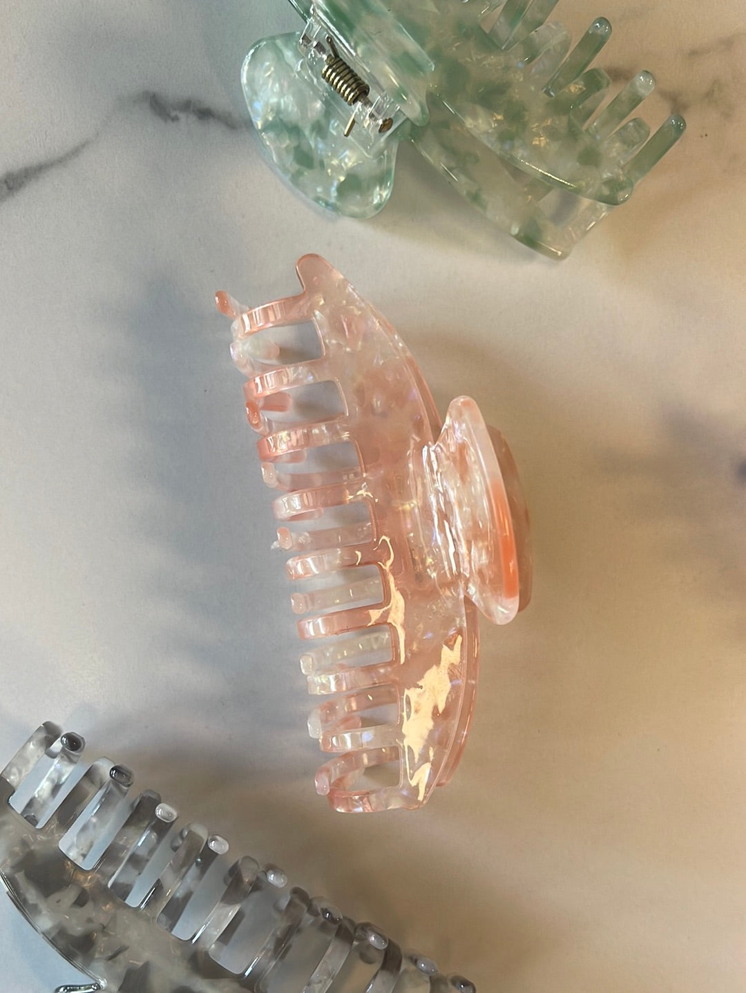 Hårspenne 9,5cm pink