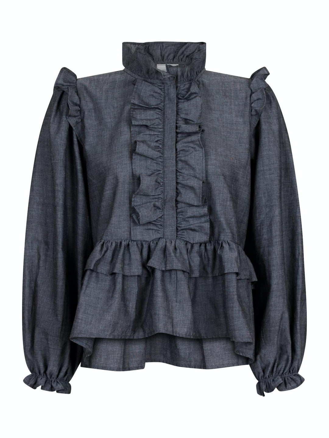 NEO NOIR Hawaii Chambray Blouse Black