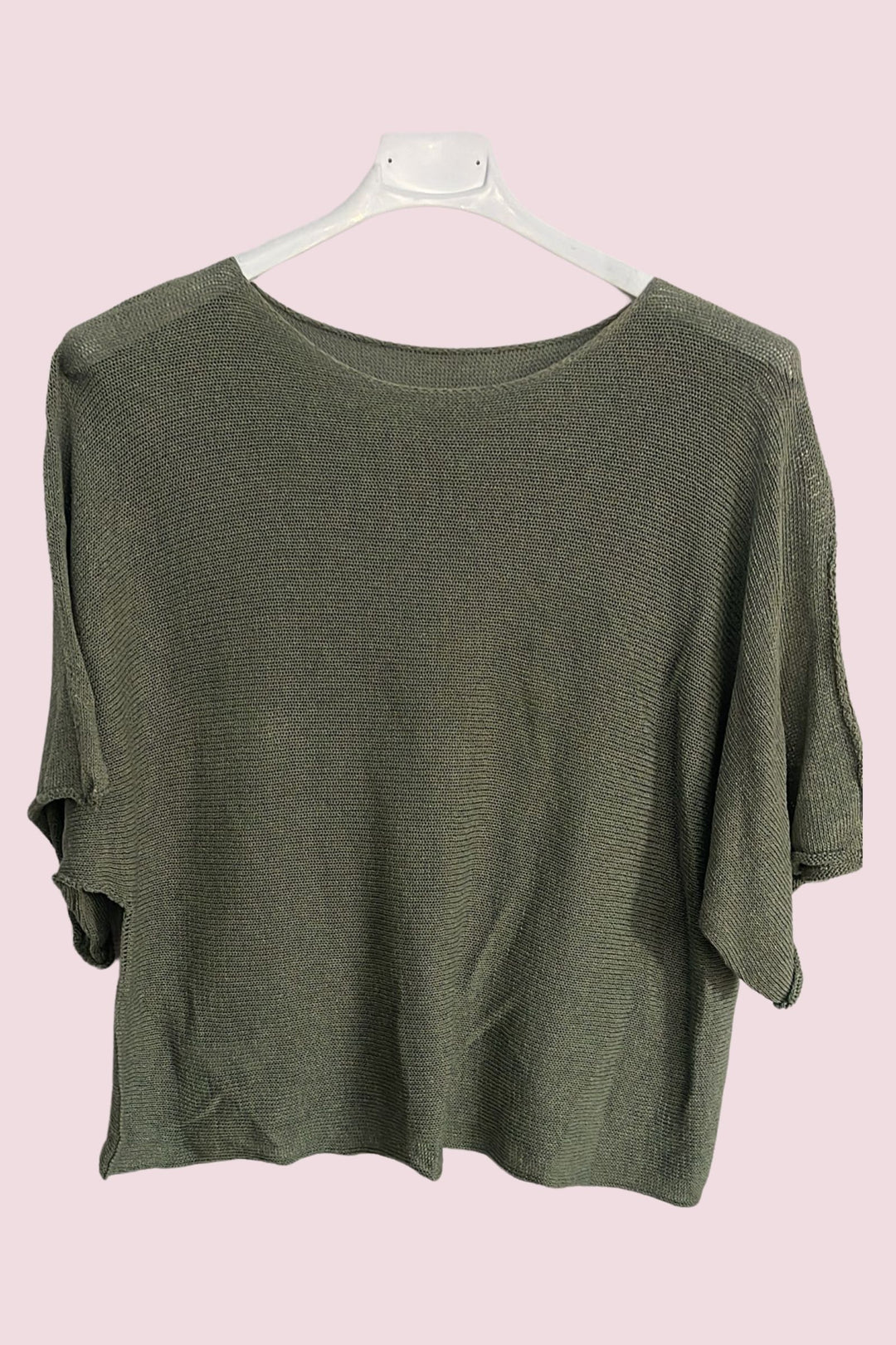 COPENHAGEN LUXE Lightweight Cotton Knit Top Army