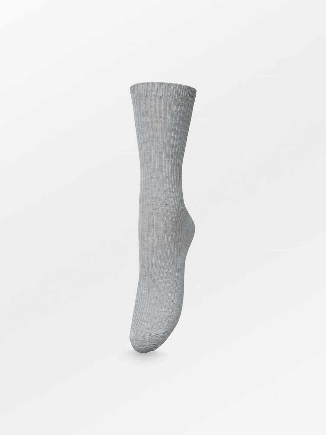 BECKSÖNDERGAARD Telma Solid Sock Light Grey Melange