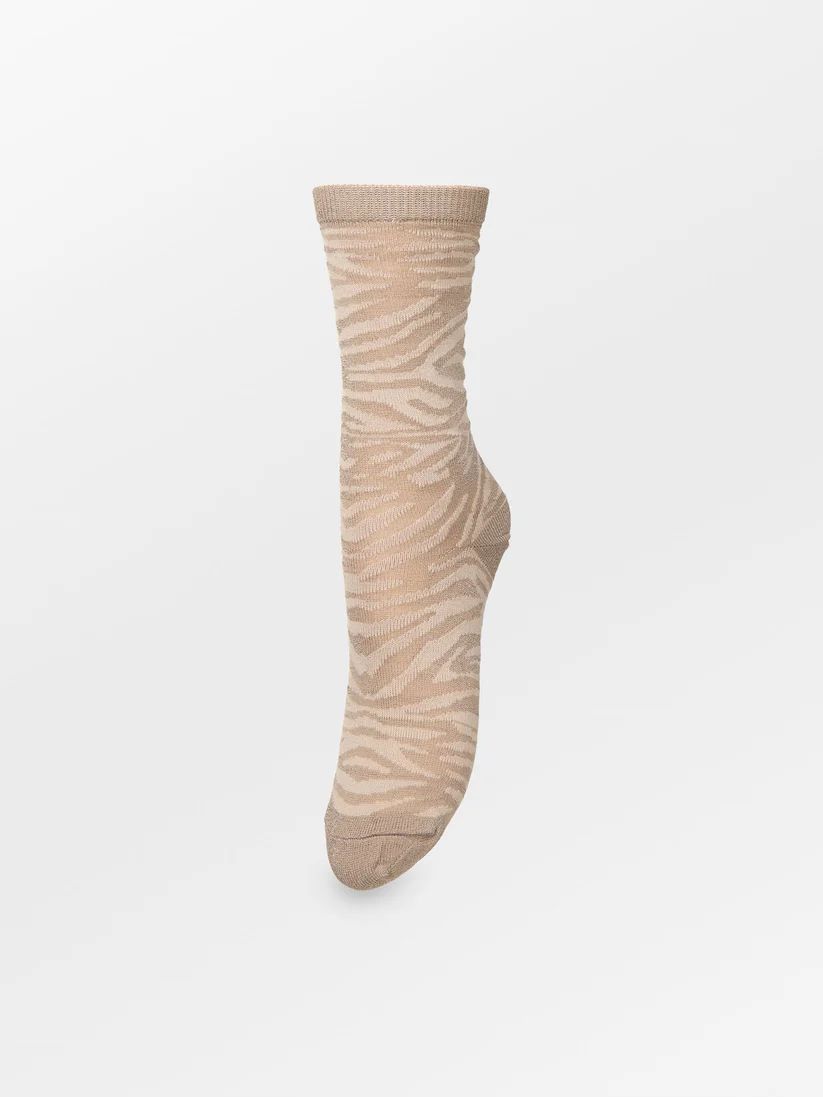 BECKSÖNDERGAARD Tigarea Glitter Sock Fungi Brown