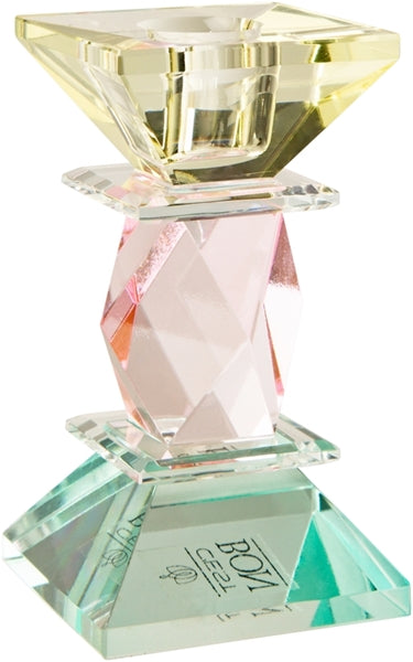 C’EST BON Crystal Holder, Light Yellow/Clear Pink/Light Mint