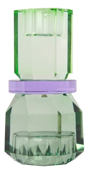 C’EST BON Crystal Holder, Mint/Violet/Olive