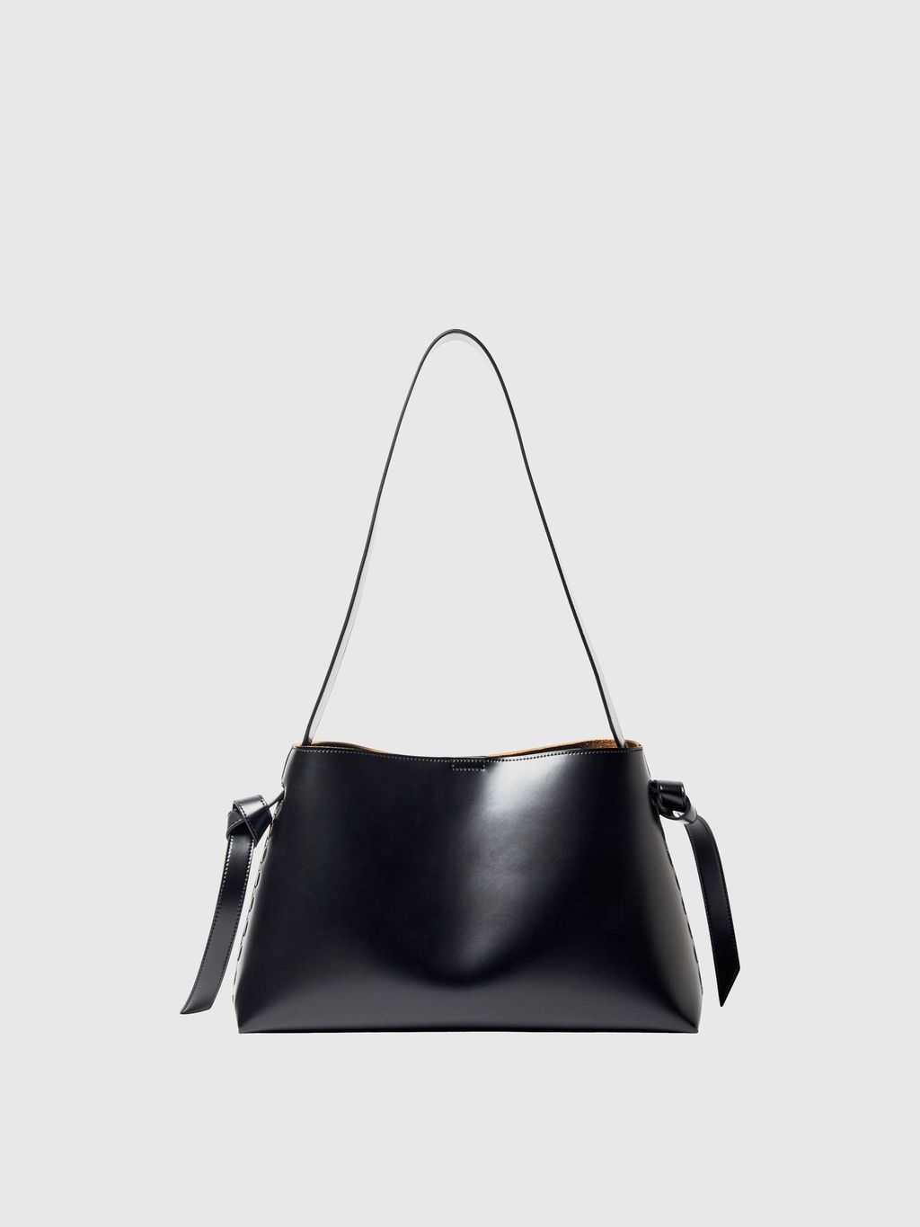SELECTED Stella Medium Leather Bag Black
