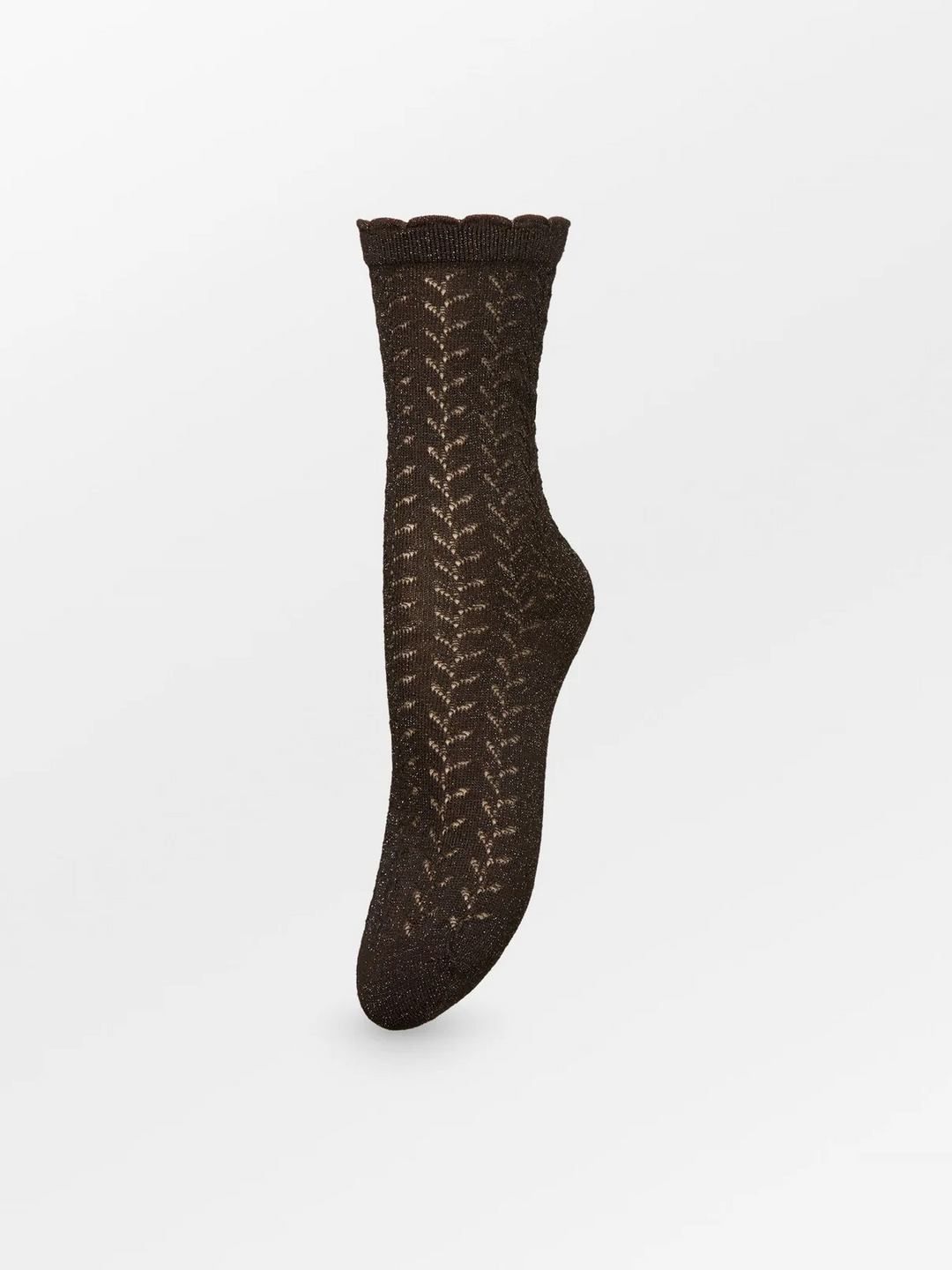 BECKSÖNDERGAARD Leomy Cotta Sock Hot Fudge Brown