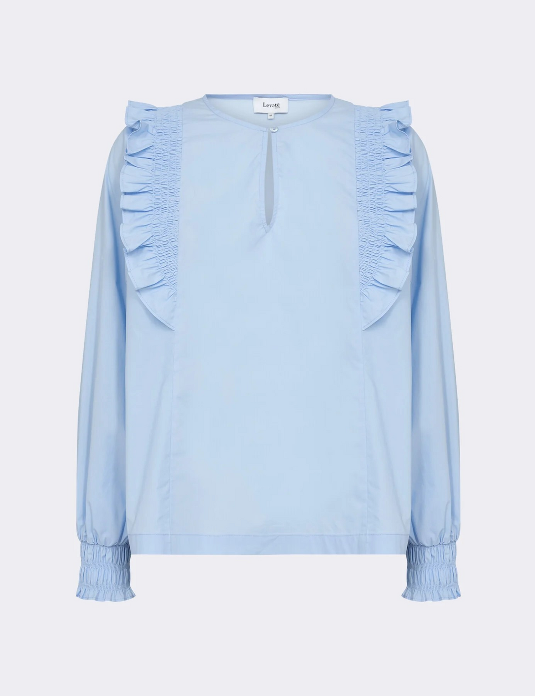 LEVETE ROOM LR-Kia 1 Blouse Light Blue