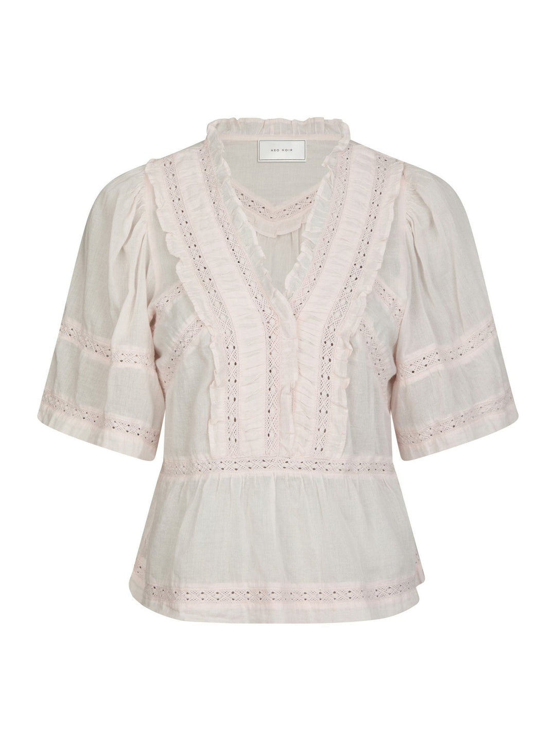 NEO NOIR Evienne S Voile Top Light Pink