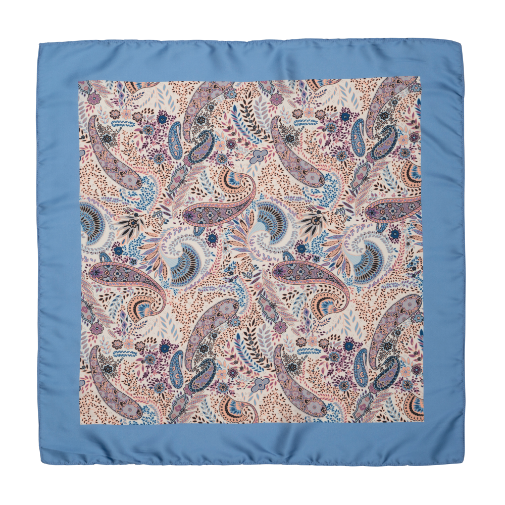 SUI AVA Mari Bloom Scarf Paisley Light Blue