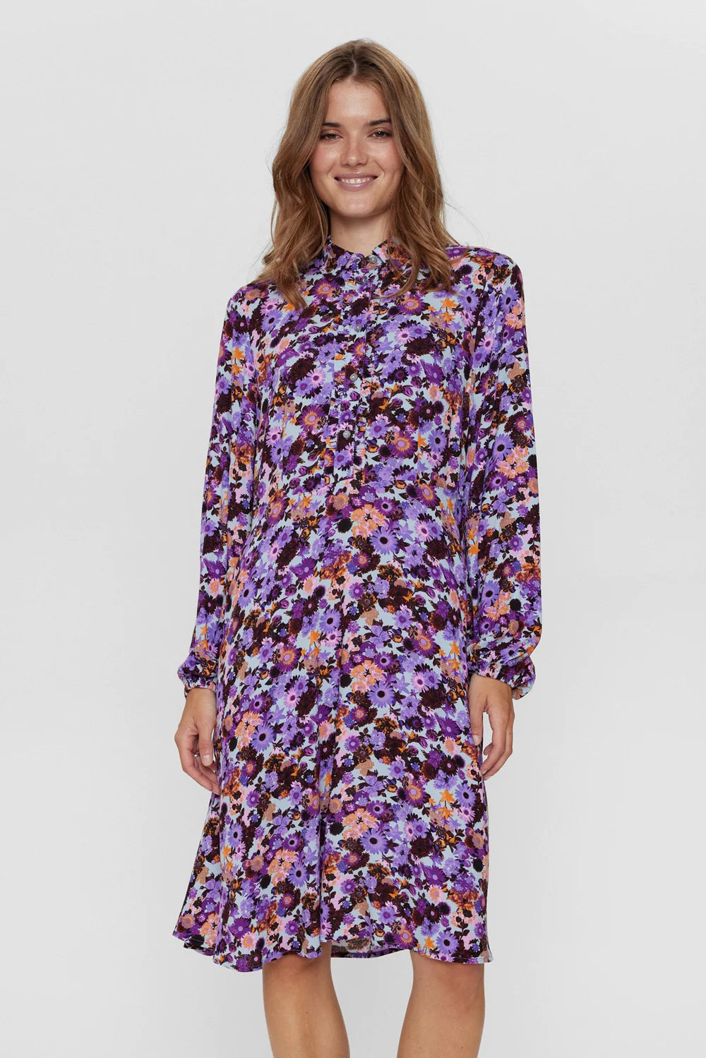 Nümph Nuwera short dress 3117 Blue fog