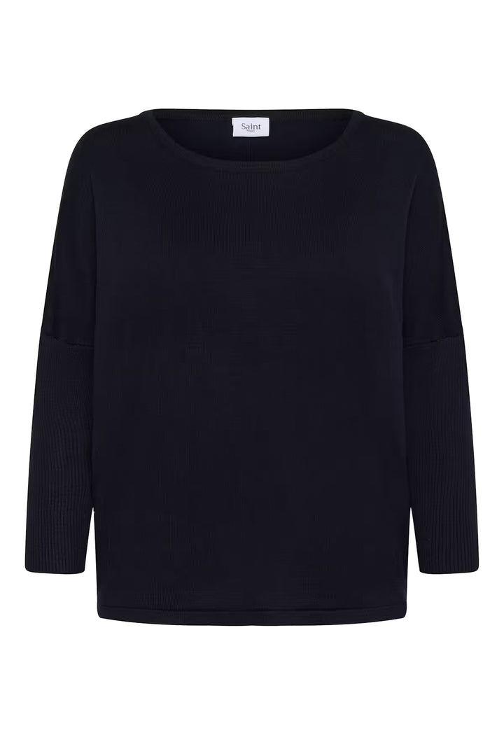 SAINT TROPEZ A2561 MilaSZ R-Neck Pullover Night Sky
