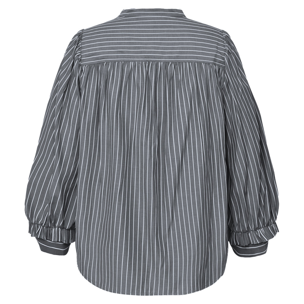 GOSSIA MeeGO Sia Blouse Grey White Stripes