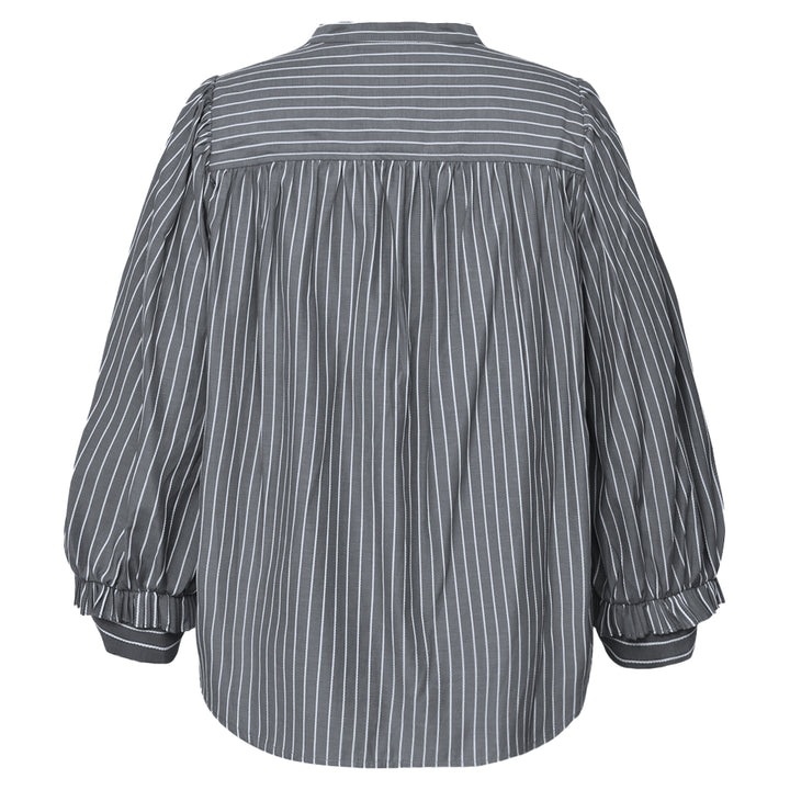 GOSSIA MeeGO Sia Blouse Grey White Stripes