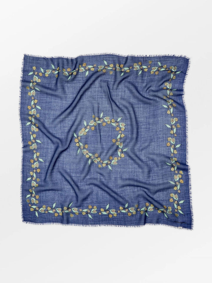 BECKSÖNDERGAARD Carna woo scarf Purple dark