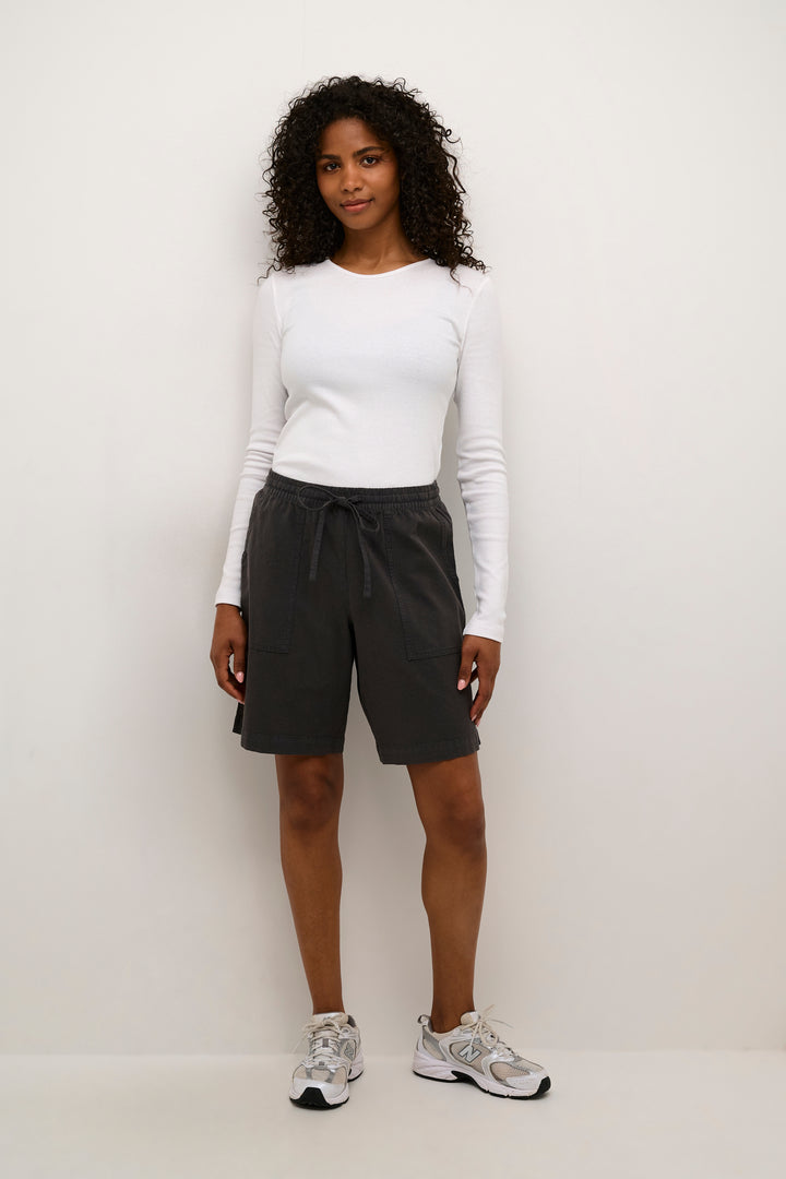 KAFFE KAnaya Liah Shorts Black Oyster