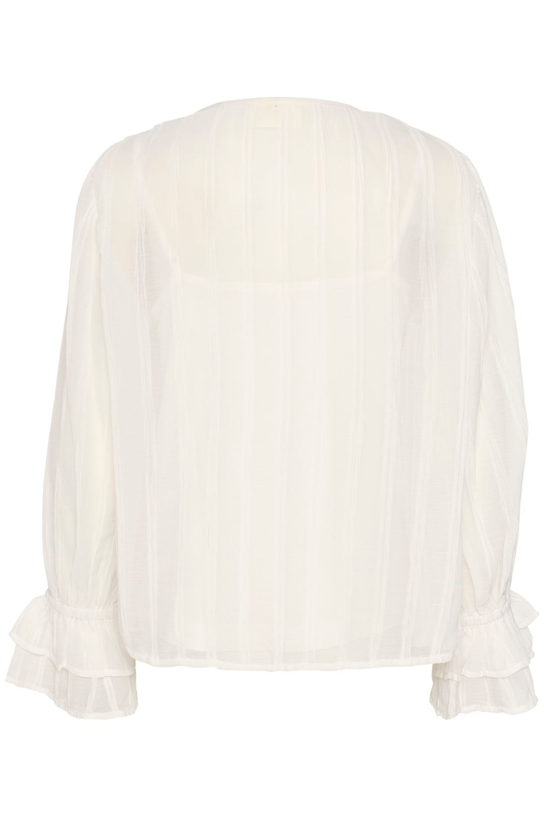 CREAM CRSadia Flounce Blouse Snow White