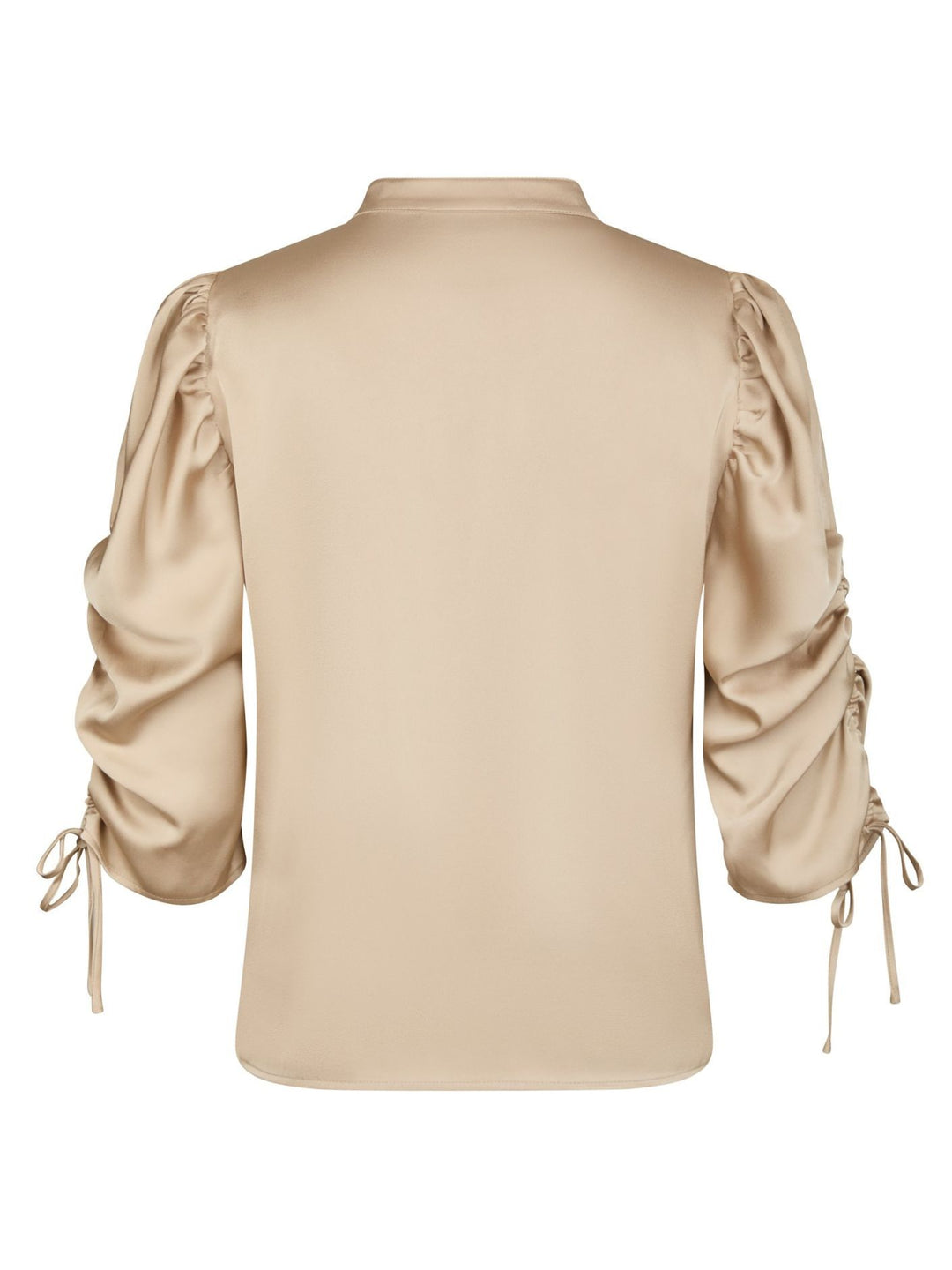 NEO NOIR Alvira Drapy Satin Blouse Campagne