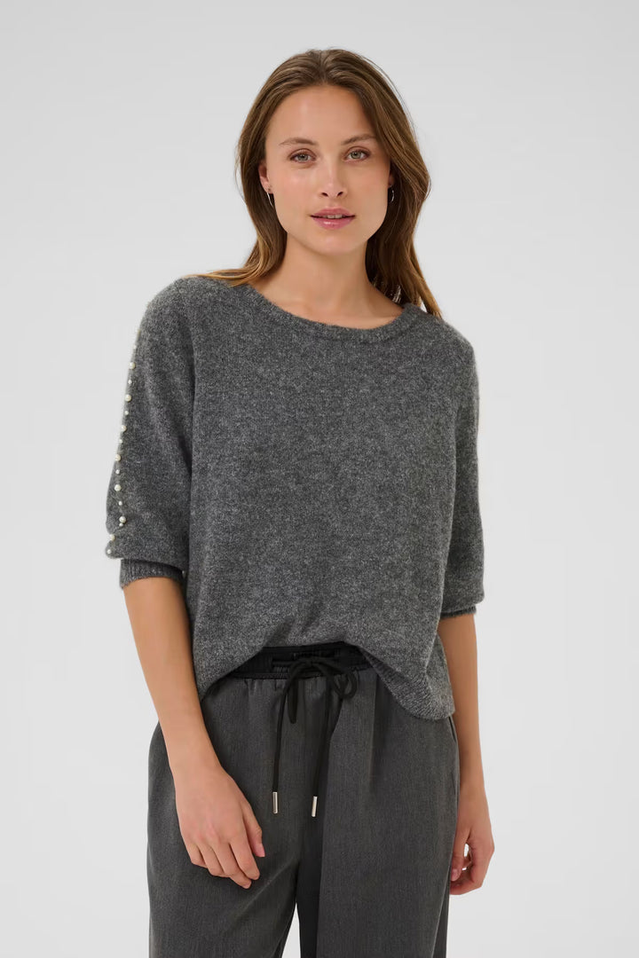 KAFFE KAbetty Pullover Grey Melange