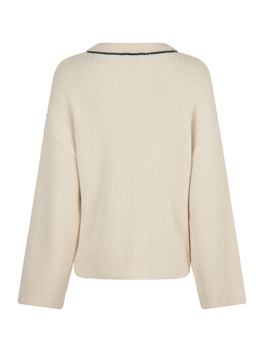 NEO NOIR Latte Knit Blouse Ivory