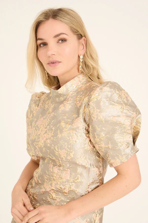 A-VIEW Bonnie Dress Rose Gold