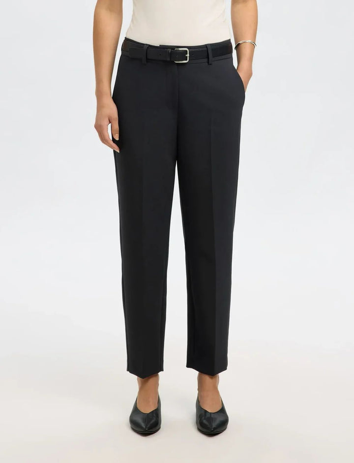 SELECTED Rita-Ria MW Cropped Pant FD Noos Black