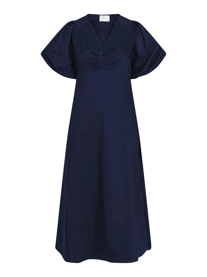 NEO NOIR Illana Poplin Dress Navy