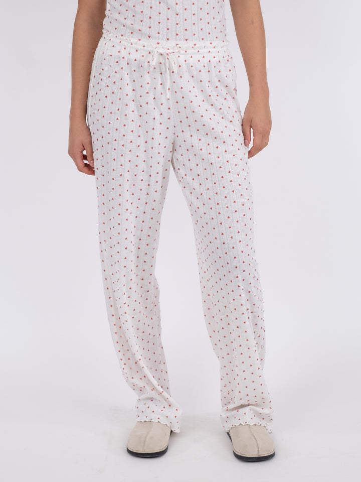 NEO NOIR Serafina Pointelle Heart Pants