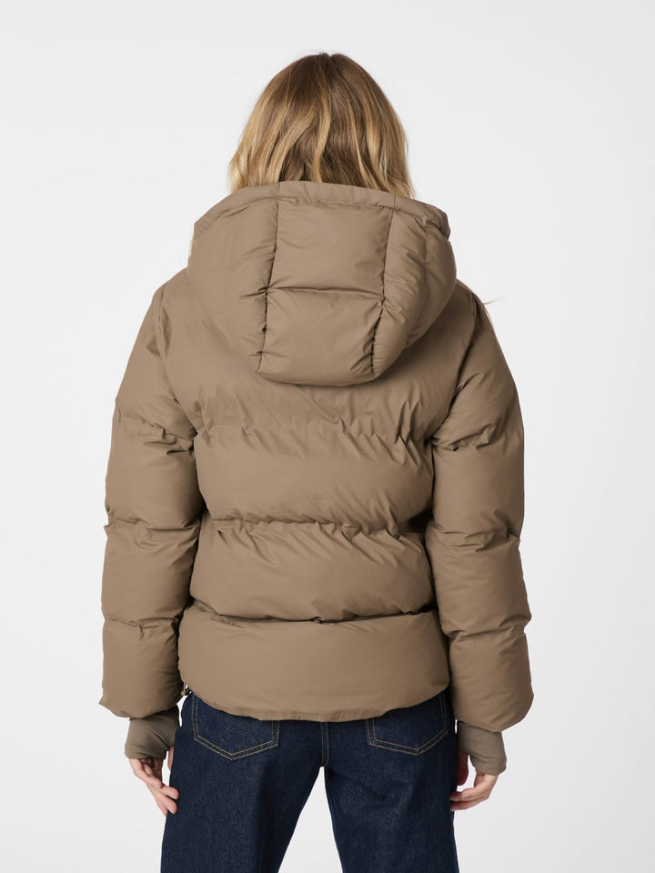 NEO NOIR Fox C Puffer Jacket Dark Taupe