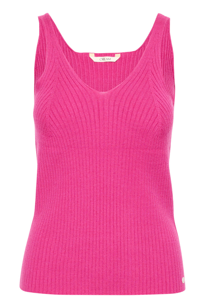 CREAM CRDela Knit Top Fuchsia Red