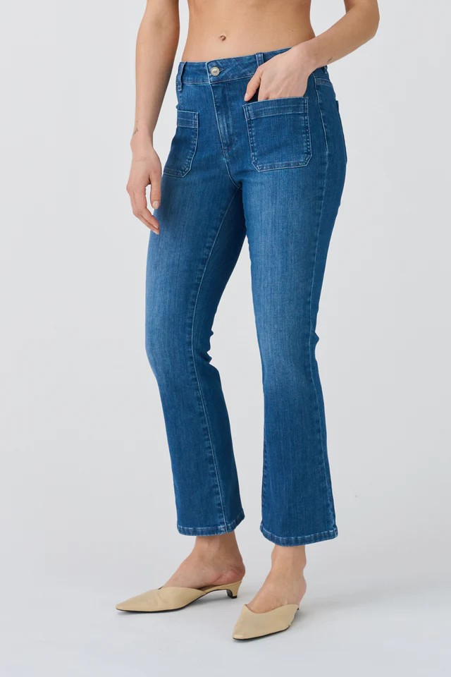 IVY COPENHAGEN Johanna Kick Flare 70's Jeans Wash Orig. Tenerife Denim Blue