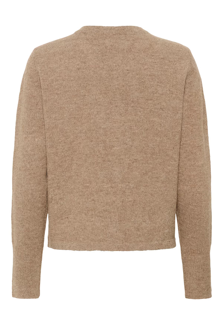 KAFFE KAniel Knit Cardigan Toasted Coconut Melange