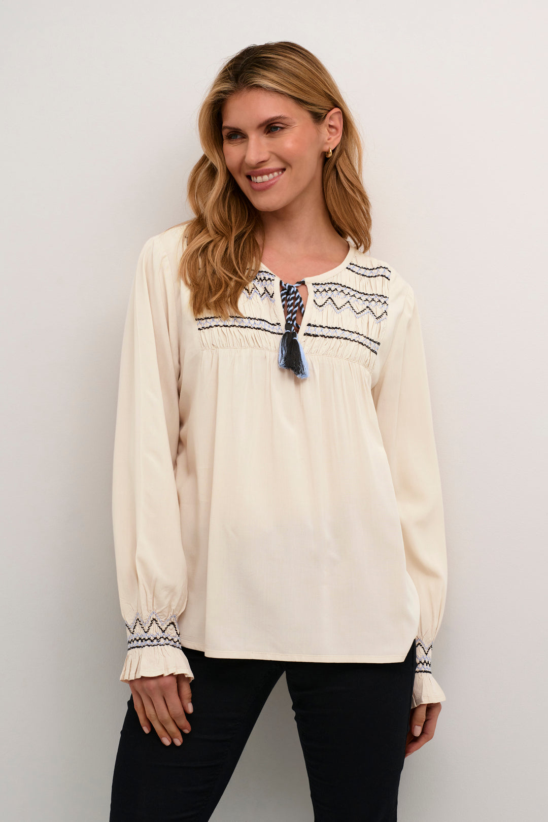 CREAM CRSmokia Blouse Ancient Scroll