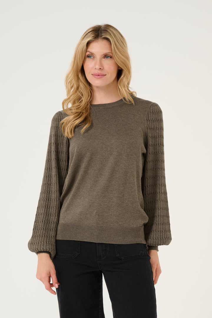 KAFFE KAnanna Pullover Brown Melange