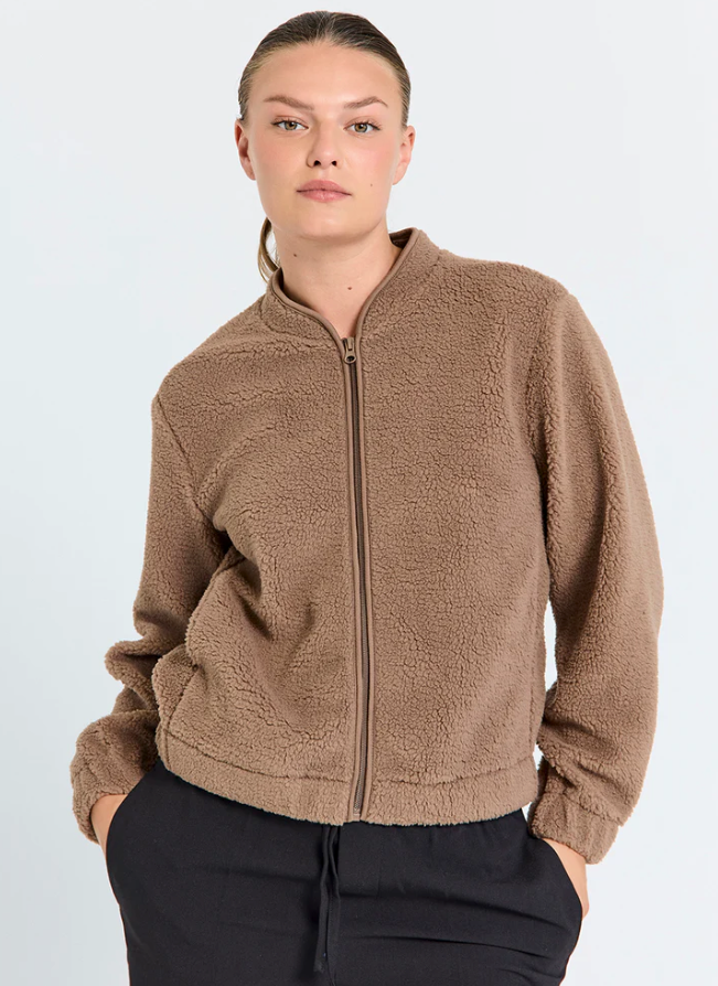 FREEQUENT FQTeddy-Jacket Brown