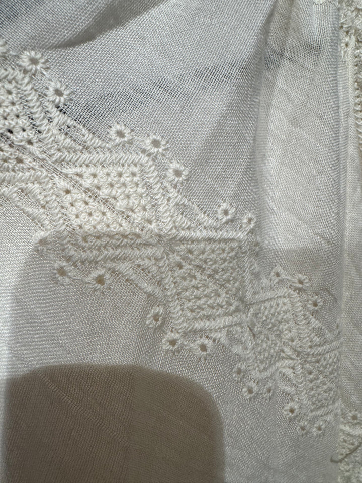 COPENHAGEN LUXE Boho-Inspired Tunic Top Creme