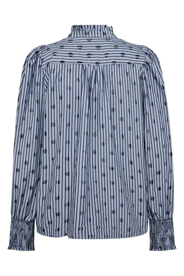 CO´COUTURE TrixieCC Dot V-shirt Blue