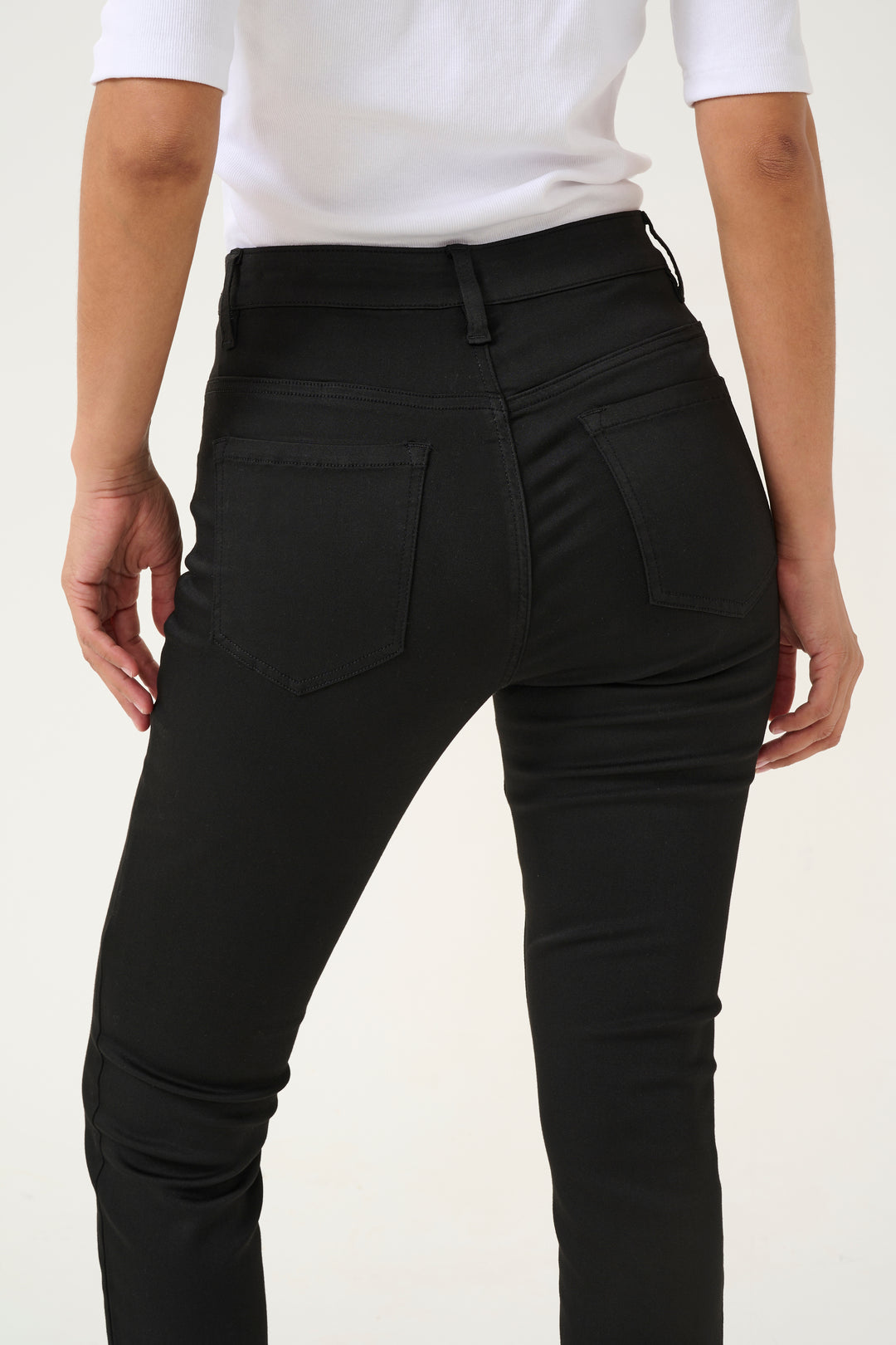 KAFFE KAdima HW Slim Jeans Black Deep