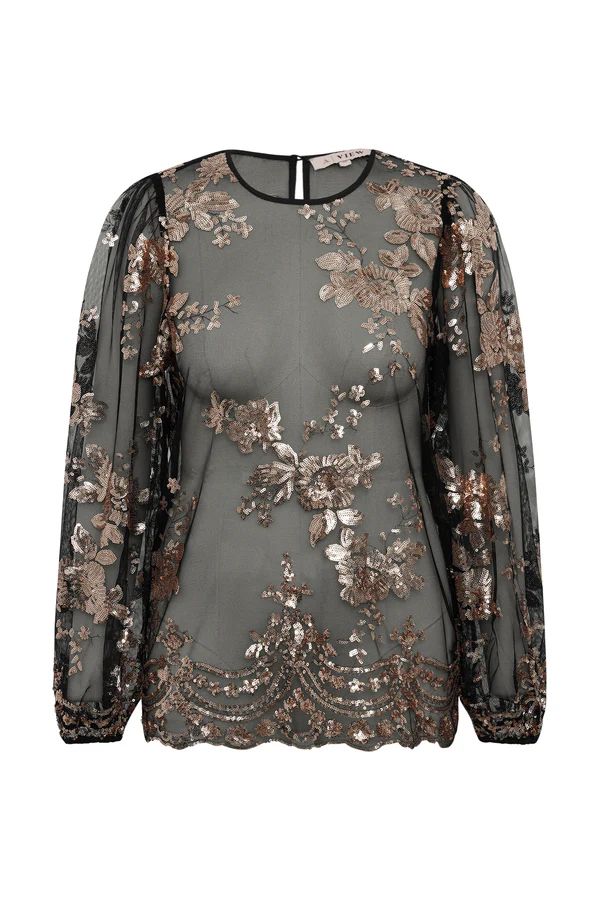 A-VIEW Estelle Blouse Rose Gold