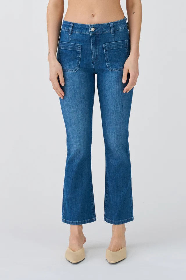 IVY COPENHAGEN Johanna Kick Flare 70's Jeans Wash Orig. Tenerife Denim Blue