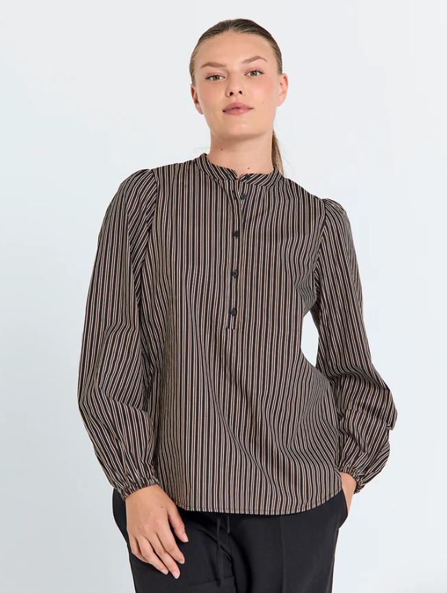 FREEQUENT FQJolie-Blouse Black Brown