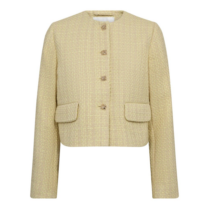 CO´COUTURE YaraCC Boucle Jacket Pastel Yellow