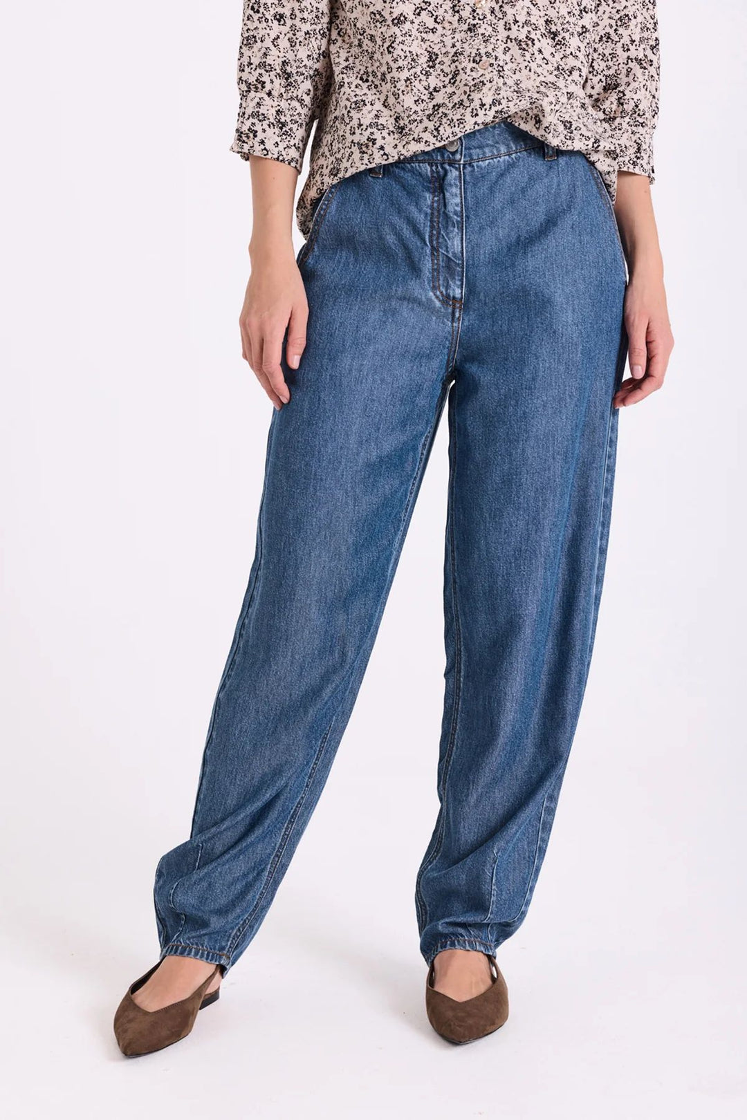 FREEQUENT FQMilo-Pants Medium Blue Denim