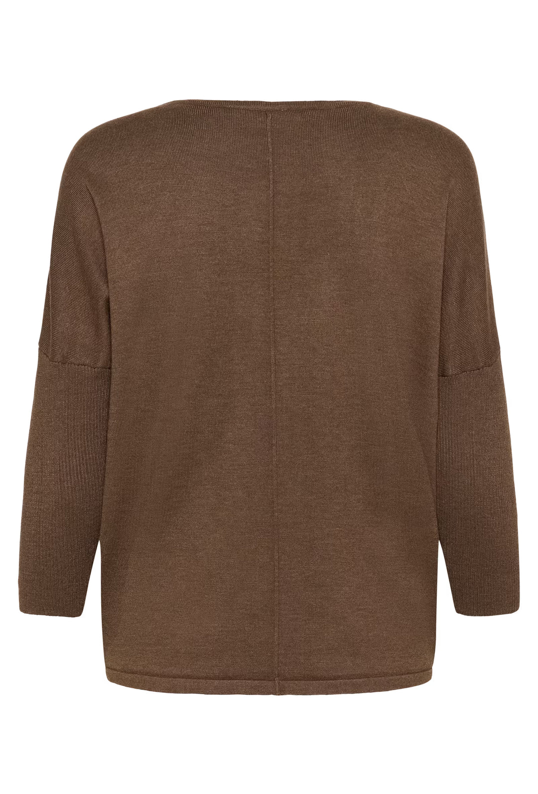 SAINT TROPEZ A2561 MilaSZ R-Neck Pullover Fondue Fudge Melange