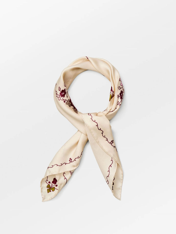BECKSÖNDERGAARD Brodaria Sia Scarf Birch White