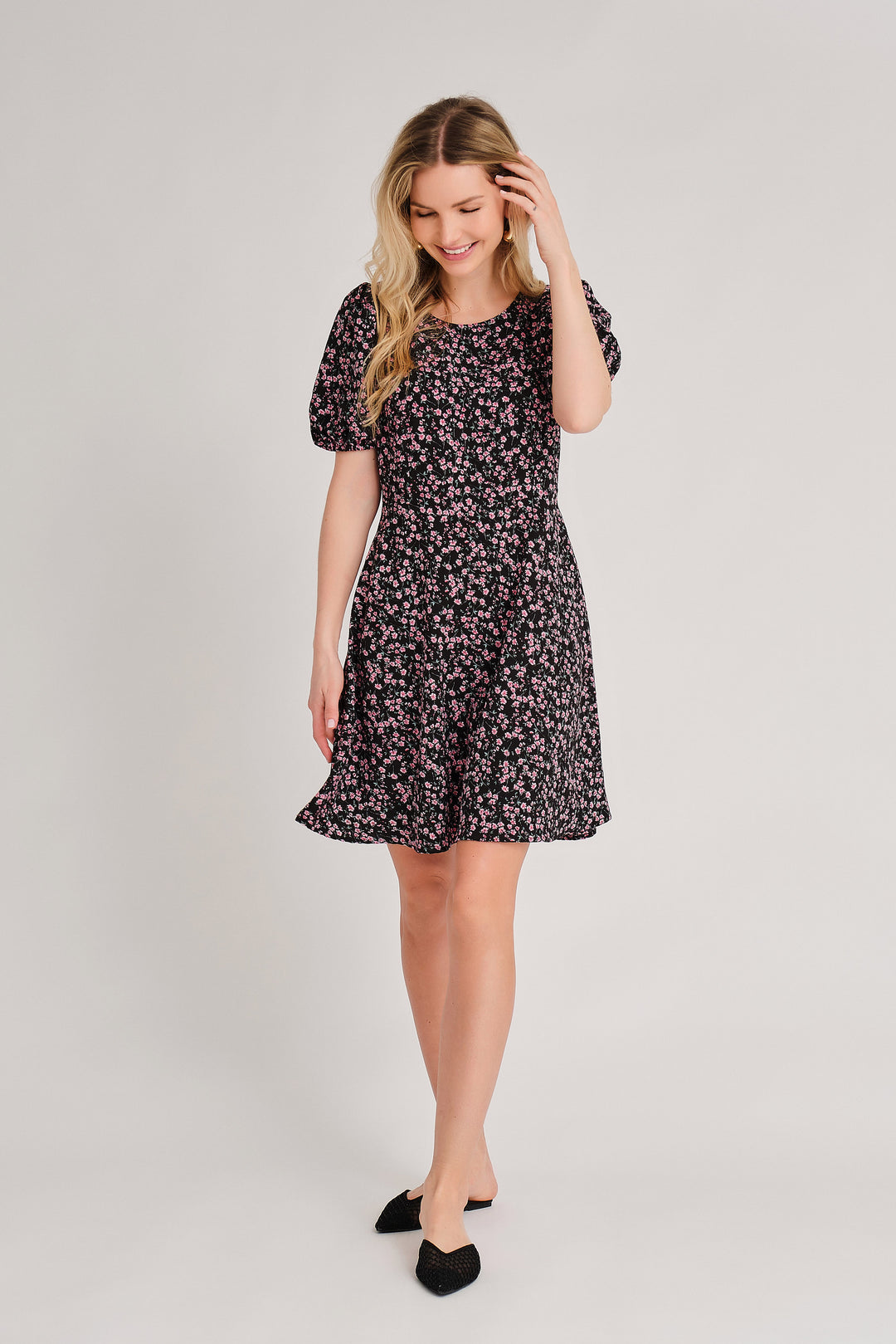 A-VIEW Gino Dress Black/Pink