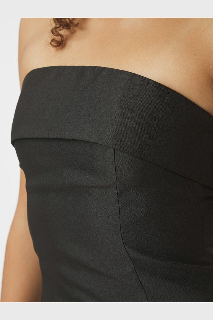 NEO NOIR Taleen Dull Sateen Top Black