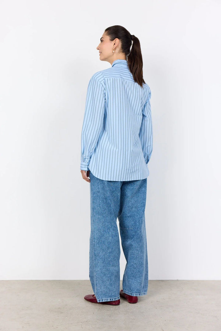 SOYACONCEPT SC-Bardot 3 Blue Shirt