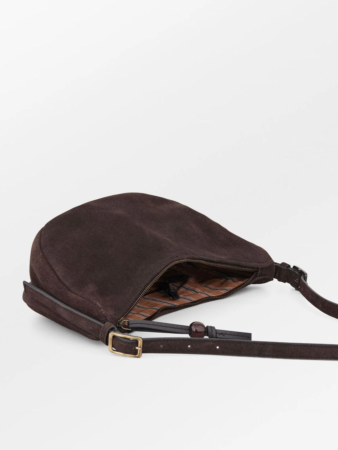 BECKSÖNDERGAARD Suede Tacey Bag Chocolate Torte