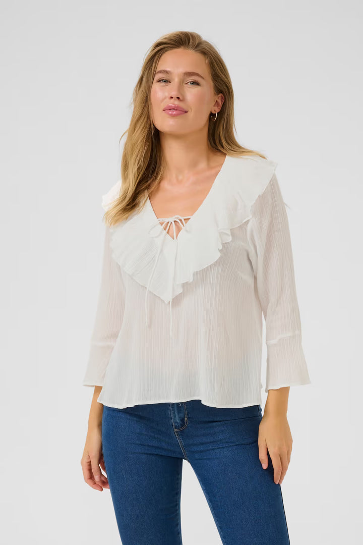 KAFFE KAjohanna Blouse Chalk